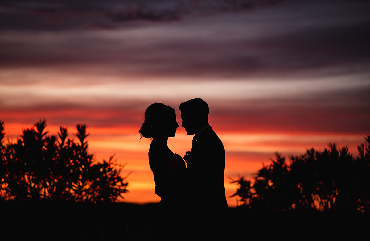 Foto artistica al tramonto. Beniamino Lai, Fotografo professionista di Matrimonio in Sardegna.